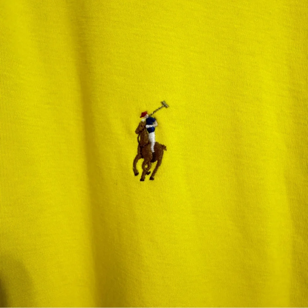 POLO Ralph Lauren bright yellow pima soft touch cotton polo shirt men’s XL